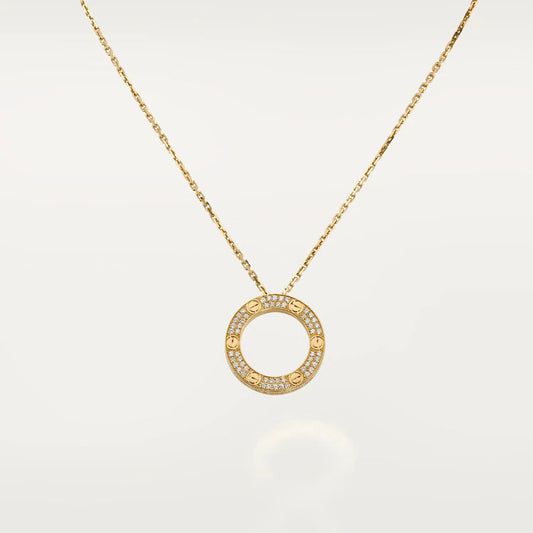 [CiCi]LOVE NECKLACE ADJUSTABLE ROSE GOLD
