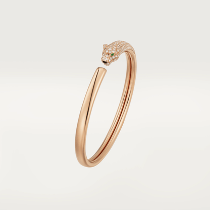 [CiCi]PANTHERE ROSE GOLD DIAMOND OPEN BRACELET