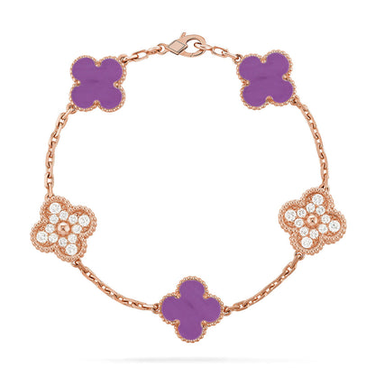 [CiCi] CLOVER 5 MOTIF VIOLET ARMBAND KOLLEKTION