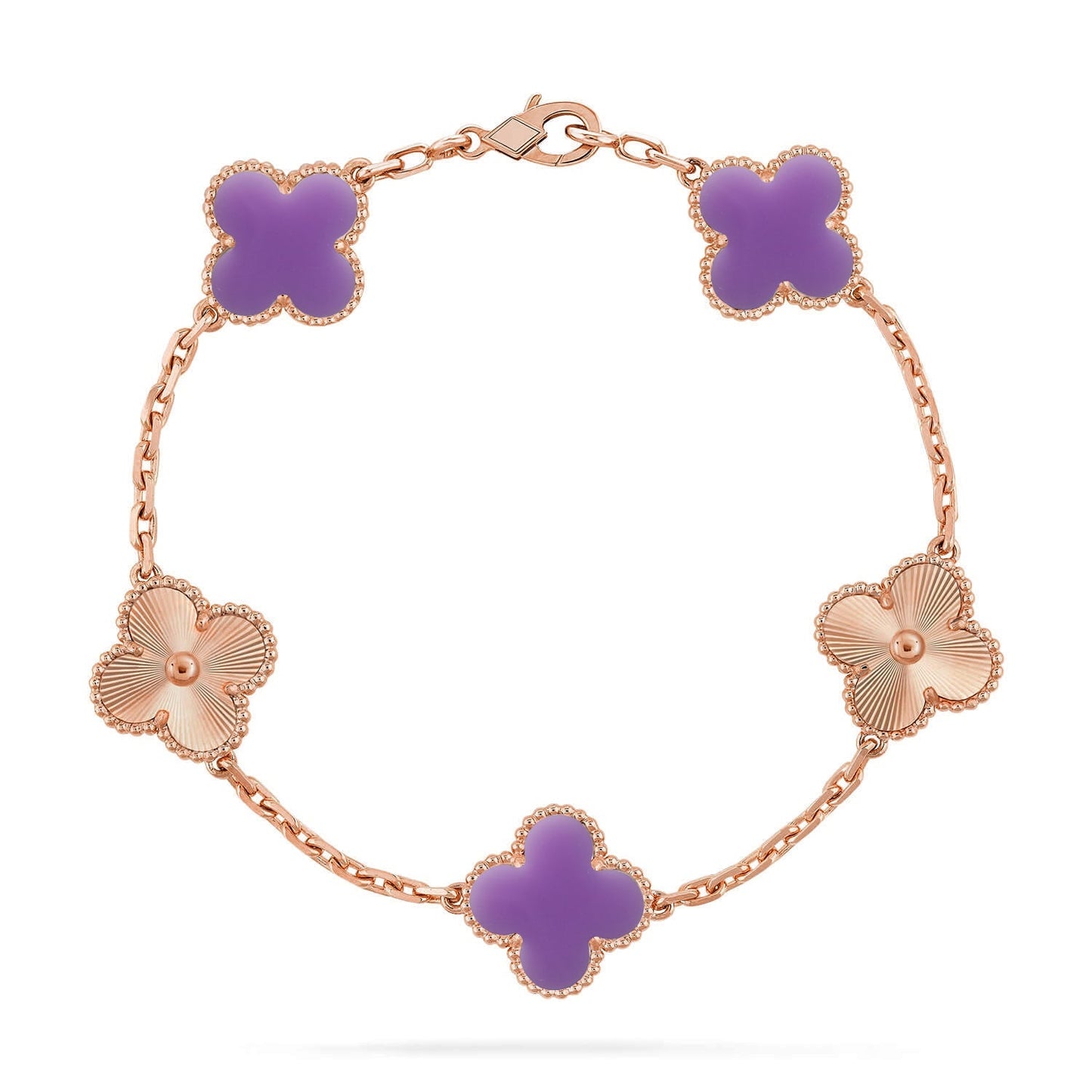 [CiCi]CLOVER 5 MOTIF LIGHT PURPLE BRACELET COLLECTION