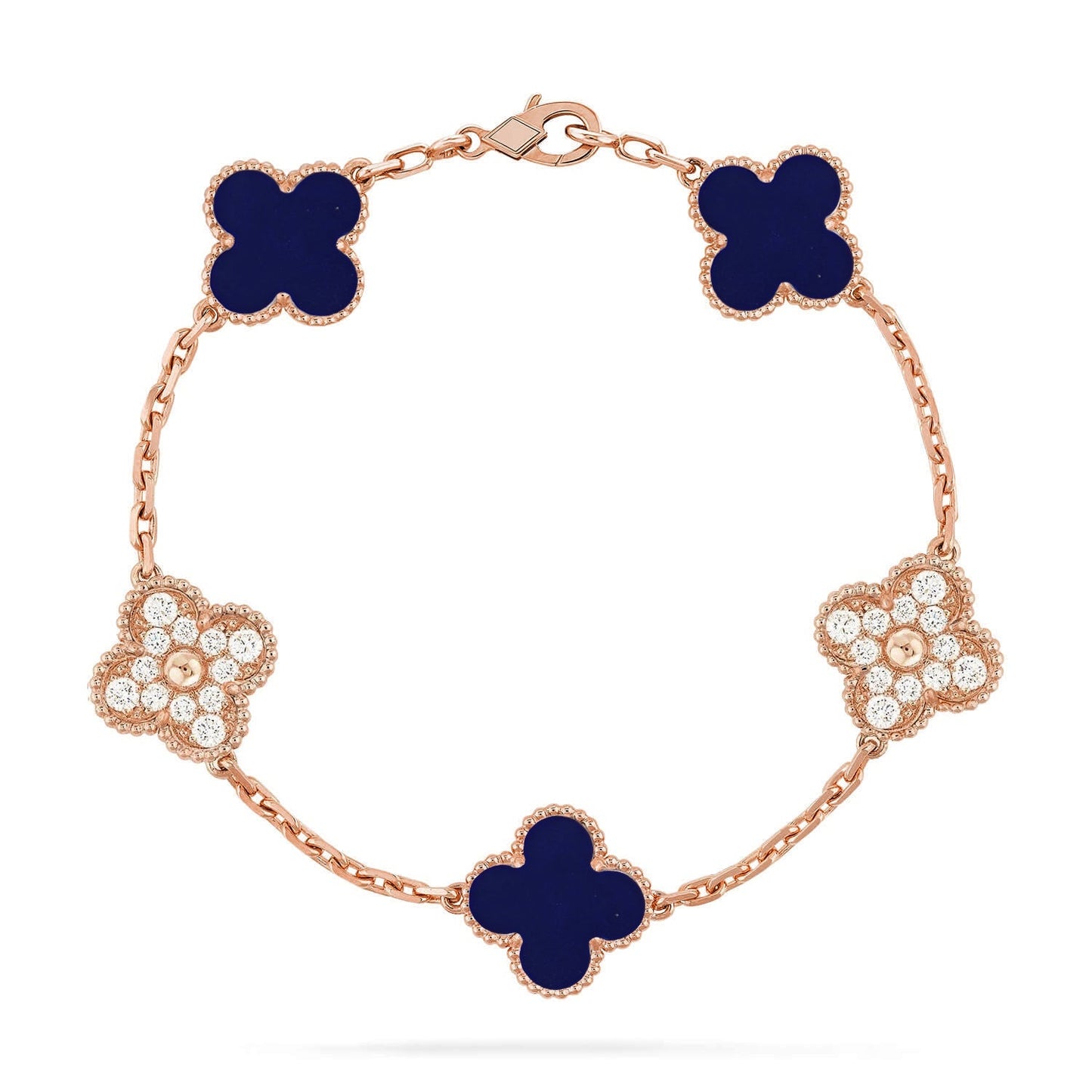 [CiCi]CLOVER 5 MOTIF LAPIS LAZULI BRACELET COLLECTION