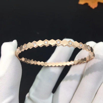 [CiCi]BEE LOVE PINK GOLD DIAMOND BRACELET