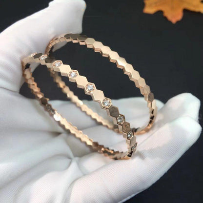 [CiCi]BEE LOVE PINK GOLD DIAMOND BRACELET