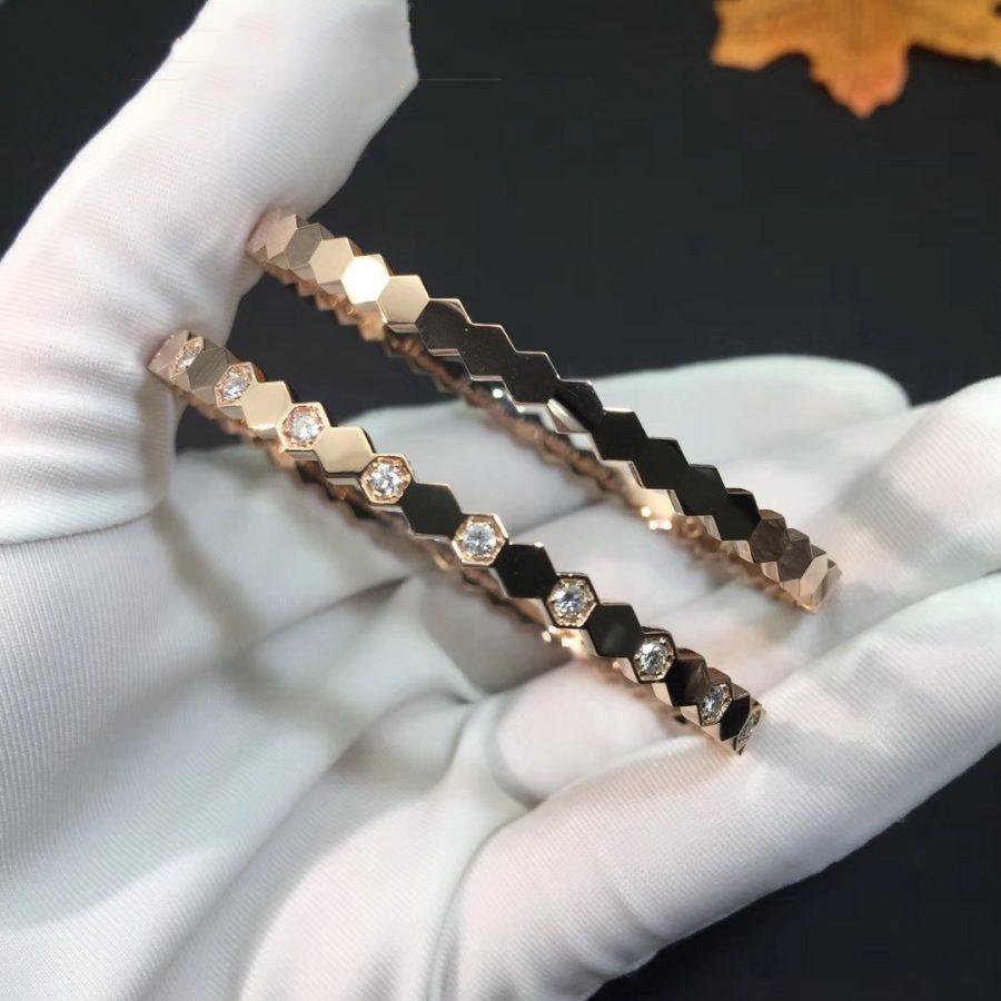 [CiCi]BEE LOVE PINK GOLD DIAMOND BRACELET
