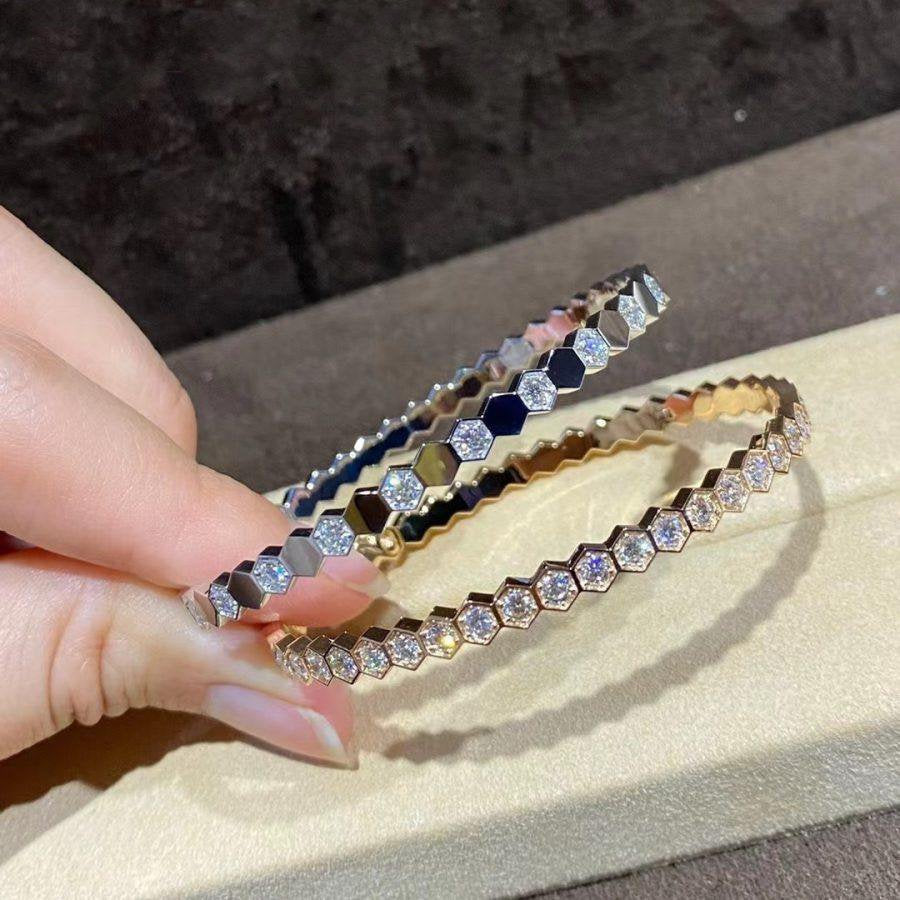 [CiCi]BEE LOVE GOLD BRACELET FULL DIAMOND