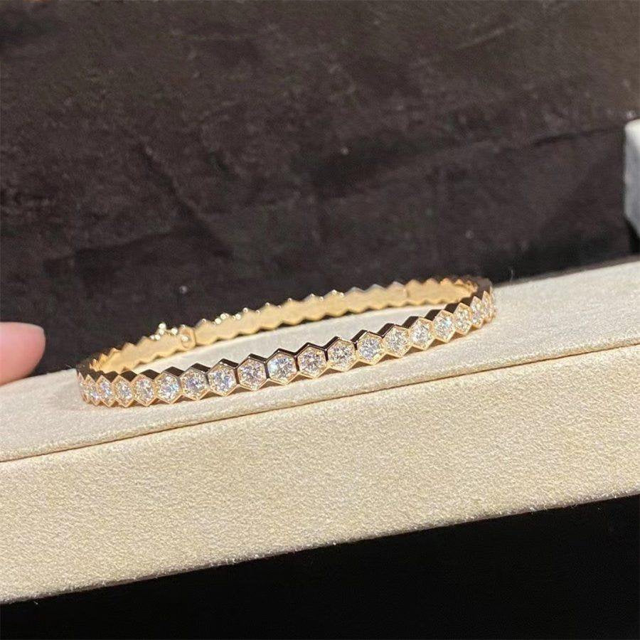 [CiCi]BEE LOVE GOLD BRACELET FULL DIAMOND