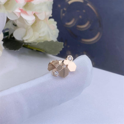 [CiCi]BEE LOVE PINK GOLD DIAMOND EARRINGS