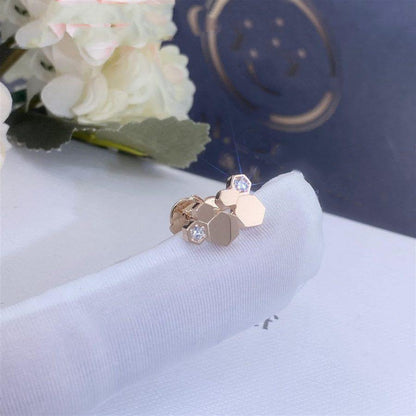 [CiCi]BEE LOVE PINK GOLD DIAMOND EARRINGS