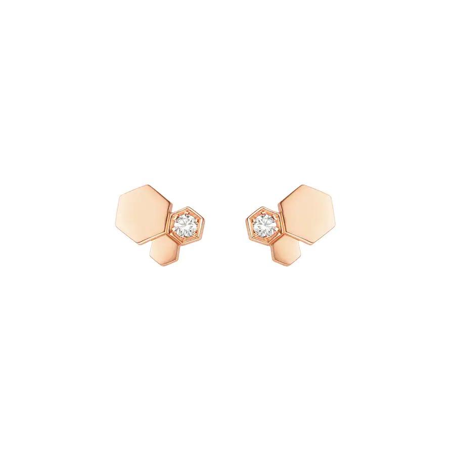 [CiCi]BEE LOVE PINK GOLD DIAMOND EARRINGS