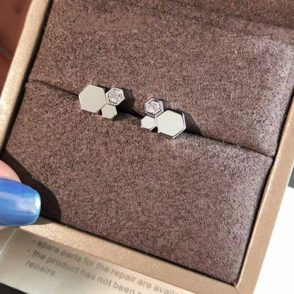 [CiCi]BEE LOVE SILVER DIAMOND EARRINGS