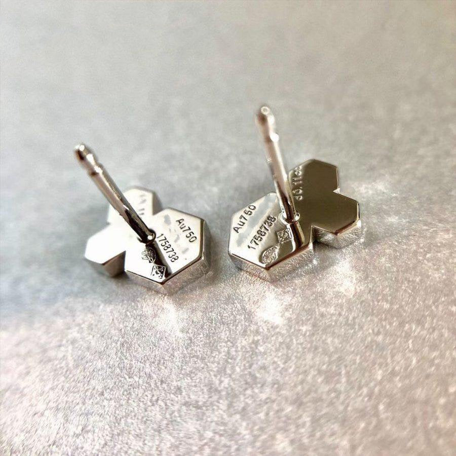 [CiCi]BEE LOVE SILVER DIAMOND EARRINGS
