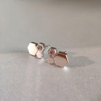[CiCi]BEE LOVE SILVER DIAMOND EARRINGS