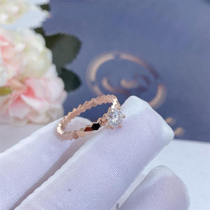 [CiCi]BEE LOVE RING PINK GOLD 1 DIAMOND