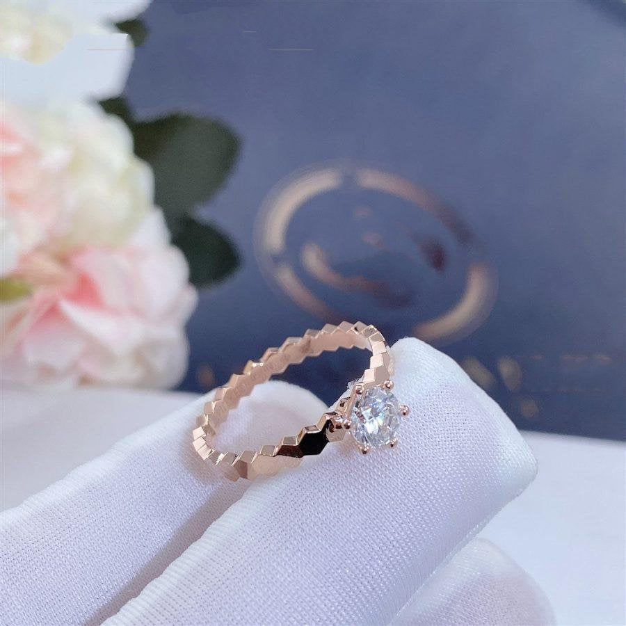 [CiCi]BEE LOVE RING PINK GOLD 1 DIAMOND