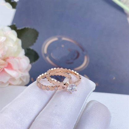 [CiCi]BEE LOVE RING PINK GOLD 1 DIAMOND