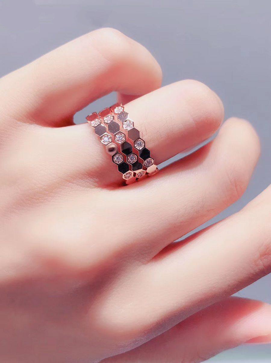 [CiCi]BEE LOVE RING PINK GOLD DIAMOND