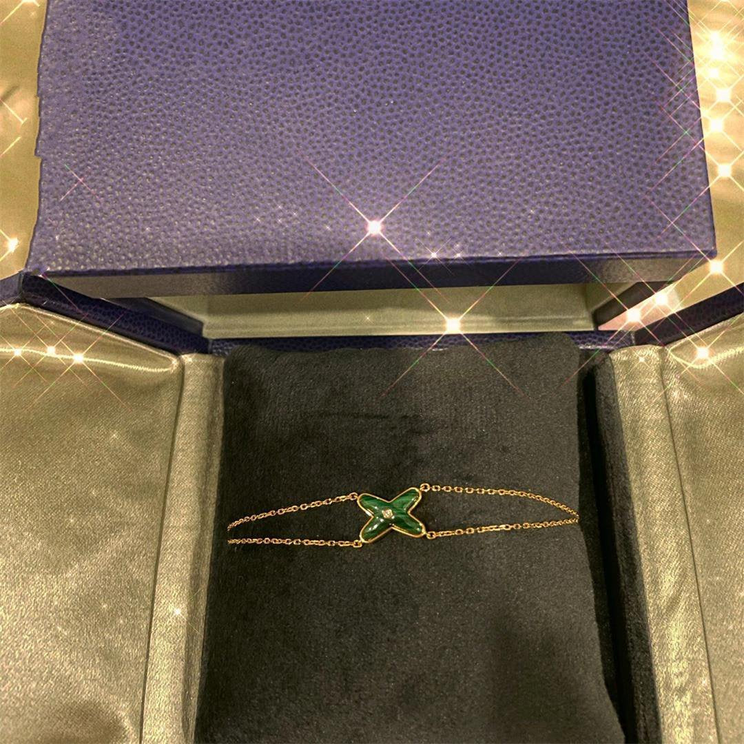 [CiCi]JEUX BRACELET MALACHITE PINK GOLD 1 DIAMOND