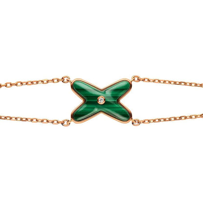 [CiCi]JEUX BRACELET MALACHITE PINK GOLD 1 DIAMOND