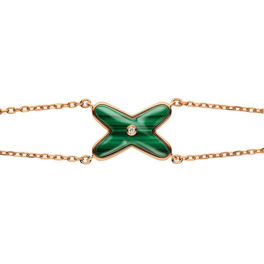 [CiCi]JEUX BRACELET MALACHITE PINK GOLD 1 DIAMOND