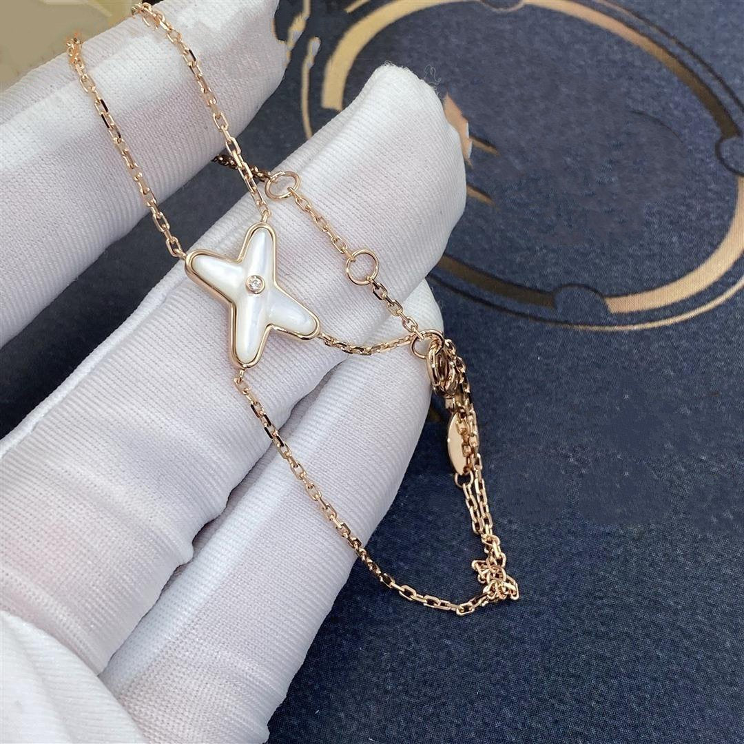 [CiCi]JEUX BRACELET WHITE MOP PINK GOLD 1 DIAMOND