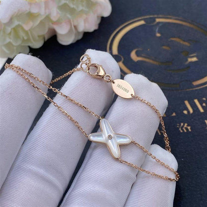 [CiCi]JEUX BRACELET WHITE MOP PINK GOLD 1 DIAMOND