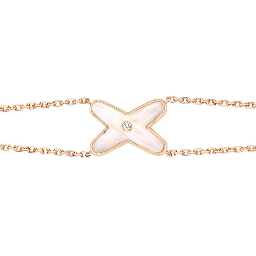 [CiCi]JEUX BRACELET WHITE MOP PINK GOLD 1 DIAMOND