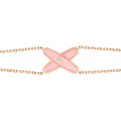 [CiCi]JEUX BRACELET PINK MOP PINK GOLD 1 DIAMOND