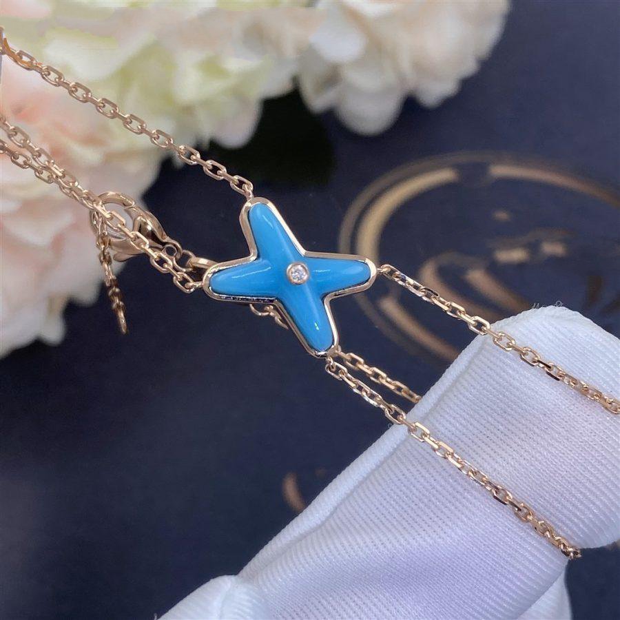 [CiCi]JEUX BRACELET TURQUOISE PINK GOLD 1 DIAMOND