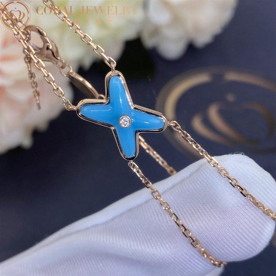 [CiCi]JEUX BRACELET TURQUOISE PINK GOLD 1 DIAMOND