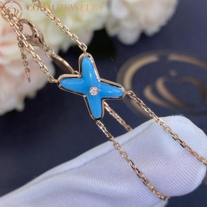 [CiCi]JEUX BRACELET TURQUOISE PINK GOLD 1 DIAMOND