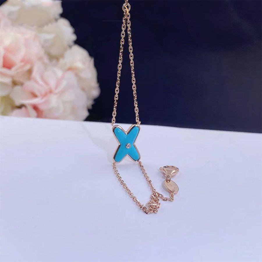 [CiCi]JEUX BRACELET TURQUOISE PINK GOLD 1 DIAMOND