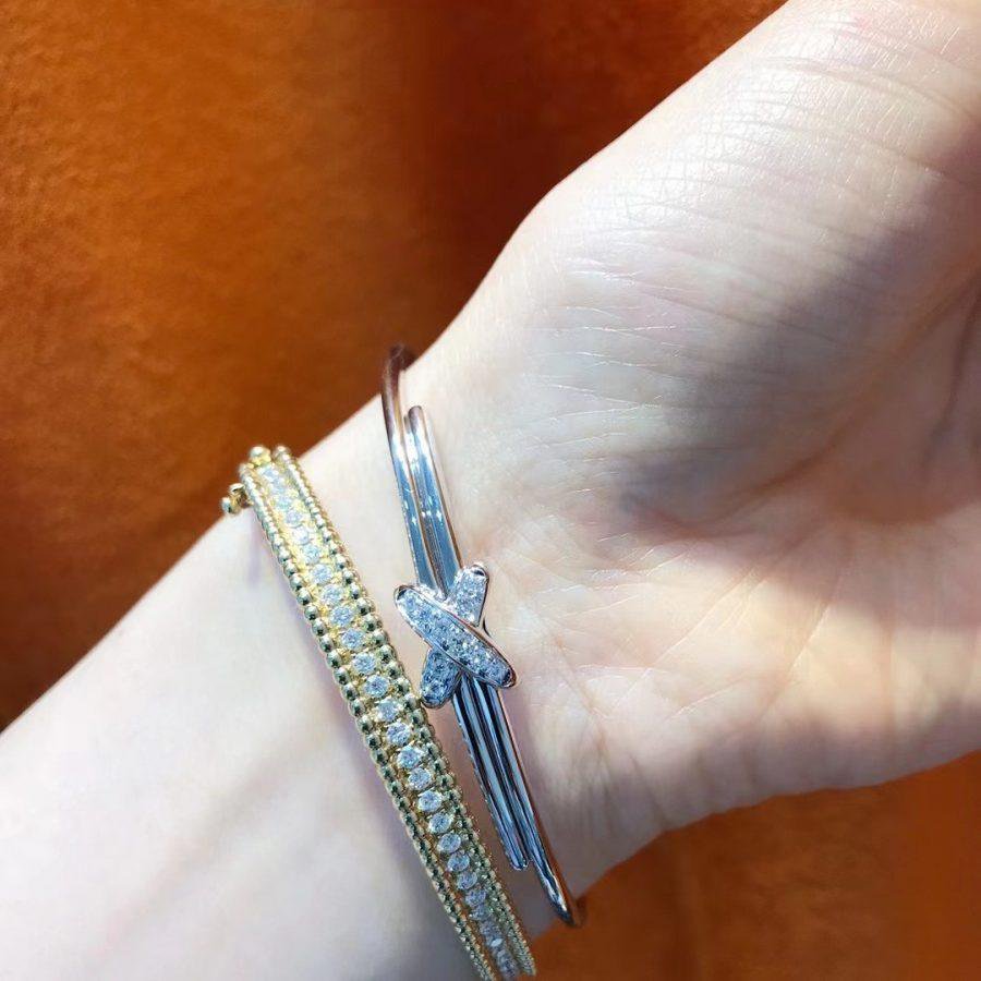 [CiCi]SILBERNE ARMBAND-SETS MIT DIAMANTEN