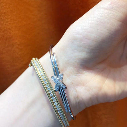 [CiCi]SILBERNE ARMBAND-SETS MIT DIAMANTEN
