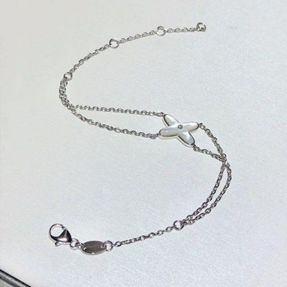 [CiCi]JEUX BRACELET WHITE MOP SILVER 1 DIAMOND
