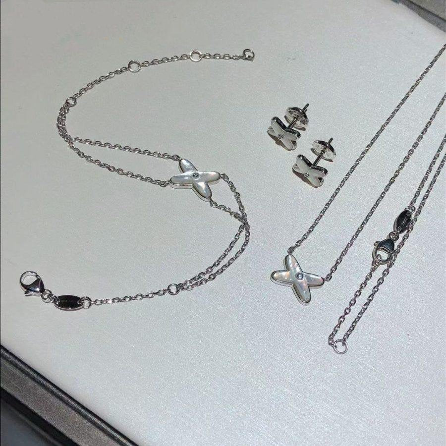 [CiCi]JEUX BRACELET WHITE MOP SILVER 1 DIAMOND