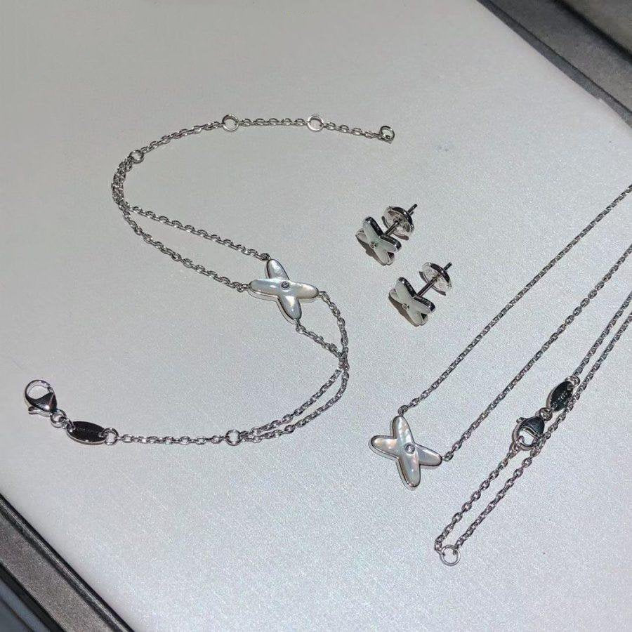 [CiCi]JEUX BRACELET WHITE MOP SILVER 1 DIAMOND
