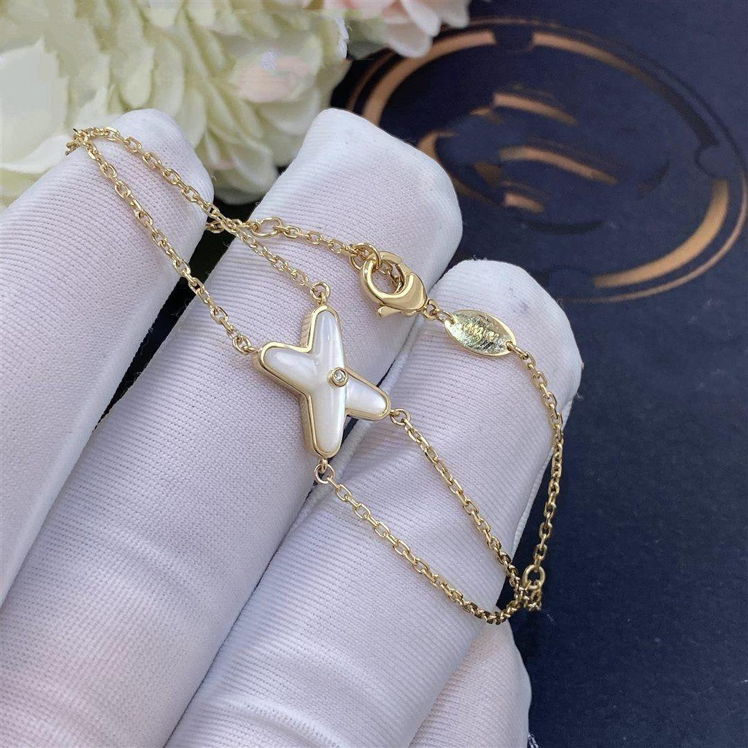 [CiCi]JEUX BRACELET WHITE MOP GOLD 1 DIAMOND