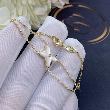 [CiCi]JEUX BRACELET WHITE MOP GOLD 1 DIAMOND
