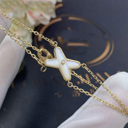 [CiCi]JEUX BRACELET WHITE MOP GOLD 1 DIAMOND