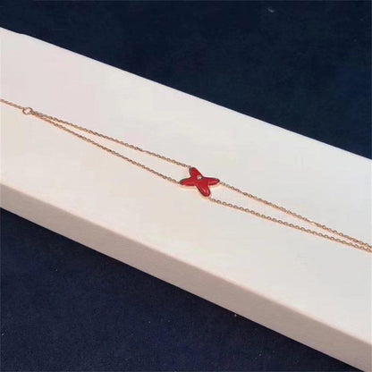 [CiCi]JEUX BRACELET CARNELIAN PINK GOLD 1 DIAMOND