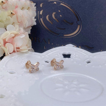 [CiCi]JEUX DE PINK GOLD DIAMOND EARRINGS