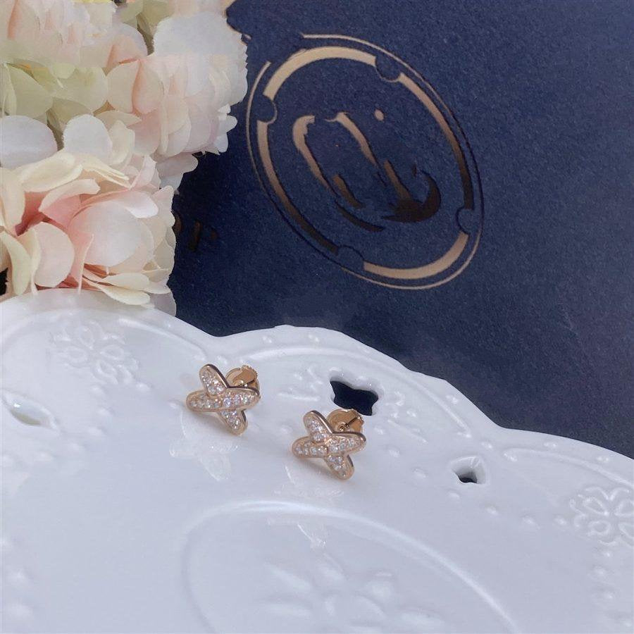 [CiCi]JEUX DE PINK GOLD DIAMOND EARRINGS