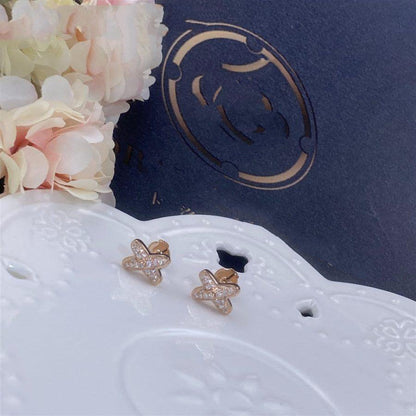 [CiCi]JEUX DE PINK GOLD DIAMOND EARRINGS