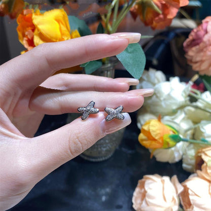 [CiCi]JEUX DE SILVER DIAMOND EARRINGS