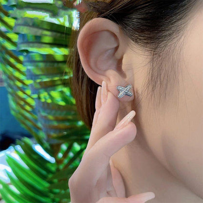 [CiCi]JEUX DE SILVER DIAMOND EARRINGS