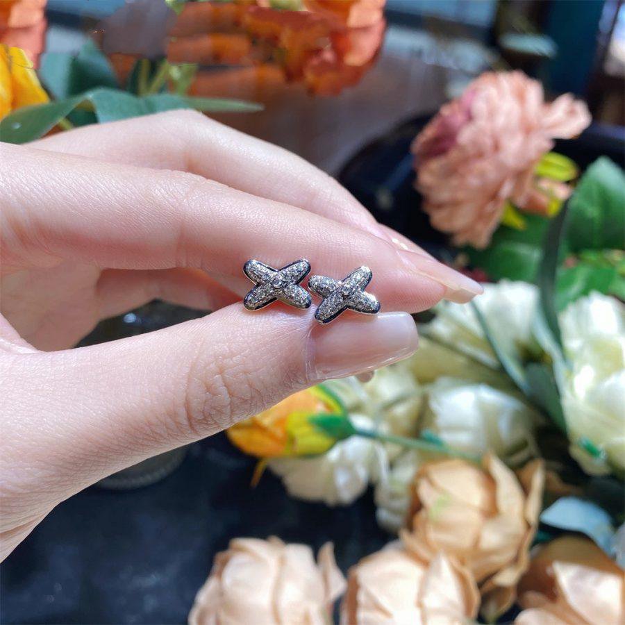 [CiCi]JEUX DE SILVER DIAMOND EARRINGS