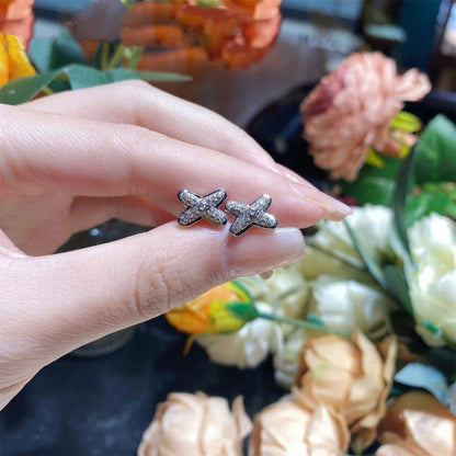 [CiCi]JEUX DE SILVER DIAMOND EARRINGS