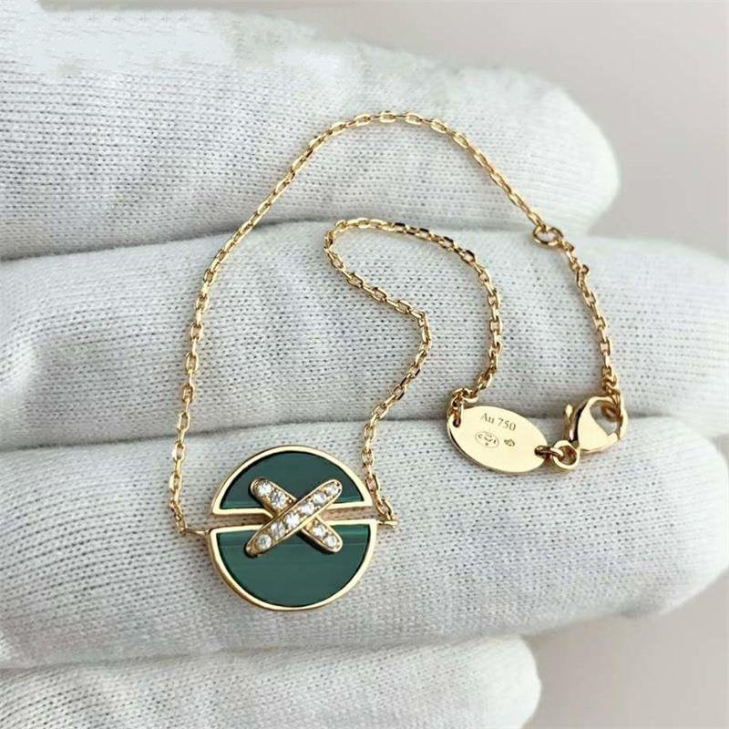 [CiCi]JEUX DE BRACELET MALACHITE PINK GOLD DIAMONDS