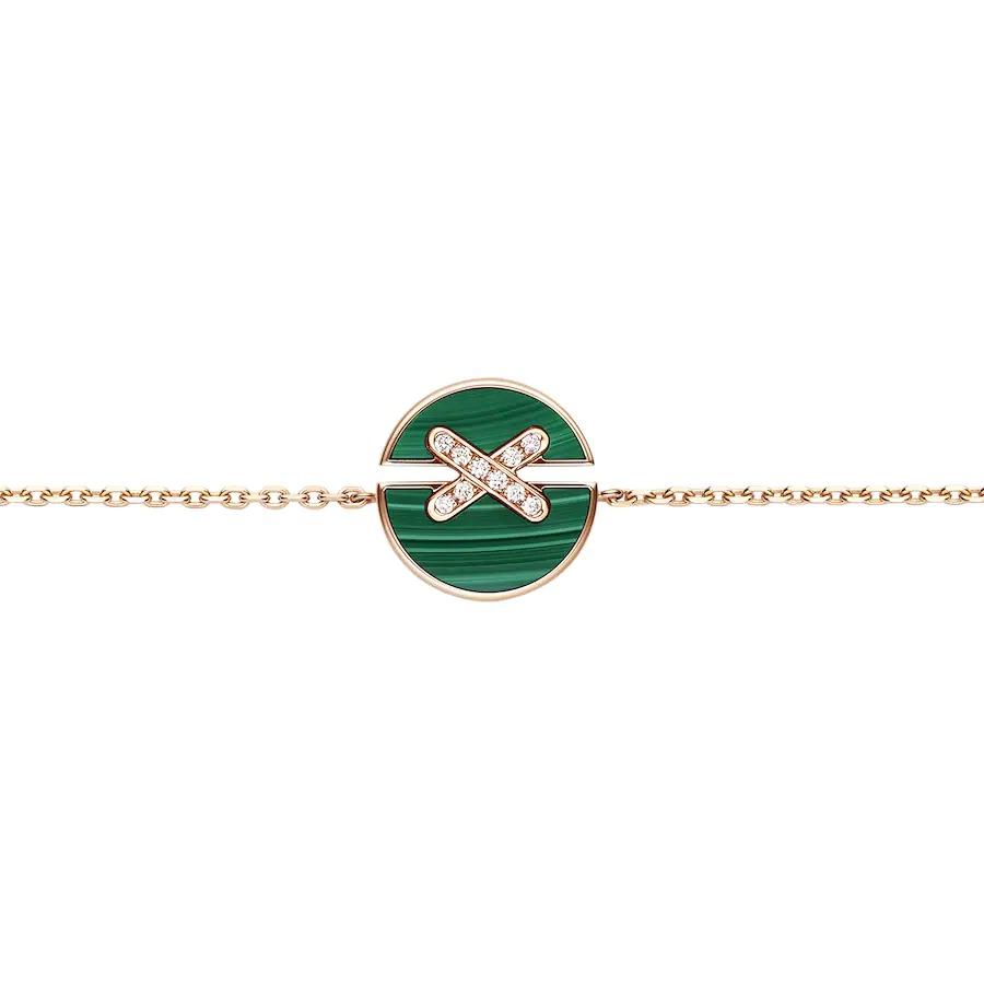 [CiCi]JEUX DE BRACELET MALACHITE PINK GOLD DIAMONDS