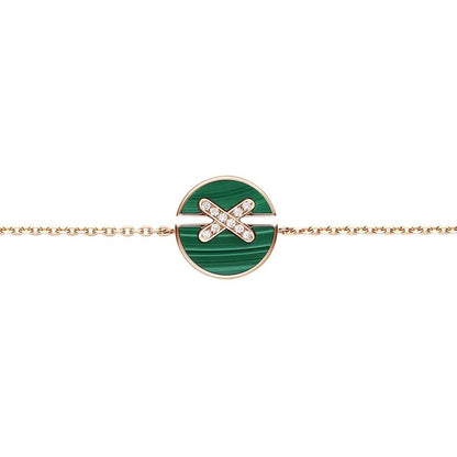 [CiCi]JEUX DE BRACELET MALACHITE PINK GOLD DIAMONDS